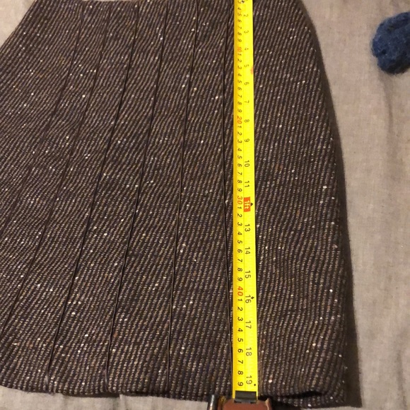 Gunex by Bruno Cucinelli new 42 6 wool textured skirt lined - Picture 7 of 8